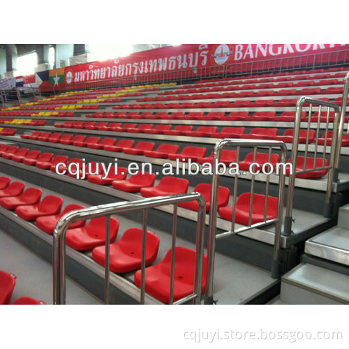 JUYI China Manufacturer Retractable Bleachers with plastic seats JY-706